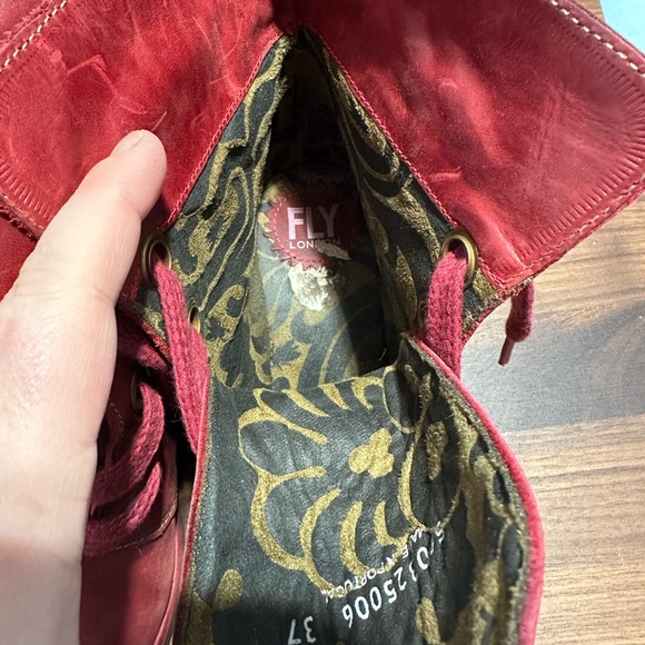 FLY LONDON leather wedge boots made in Portugal Excellent condition size 37 - Picture 9 of 15